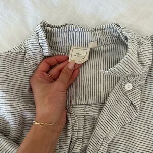 Beige Striped Set by Deiji Studios